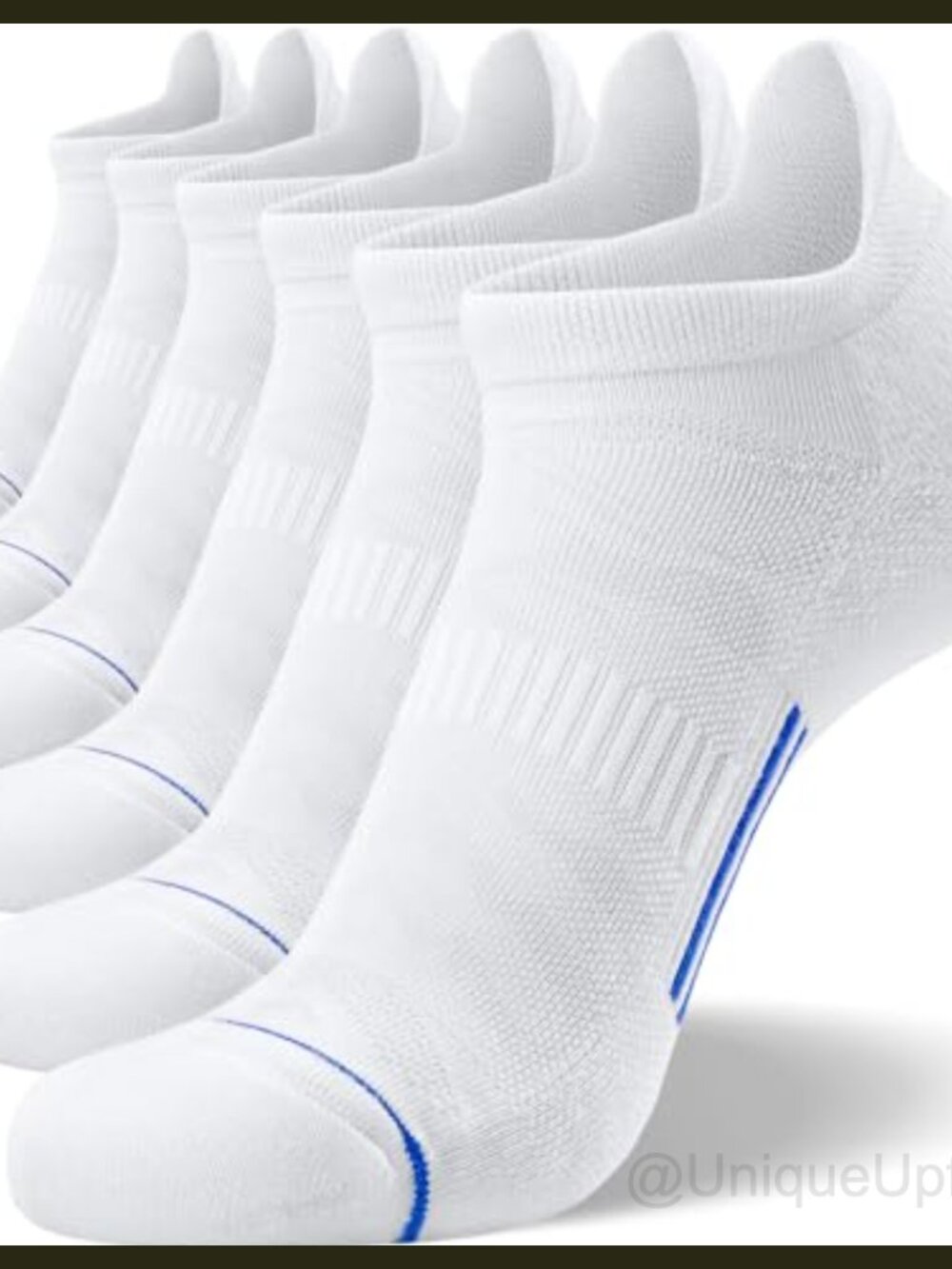 6 Pack Mens Ankle Running Socks Low Cut Cushioned Athletic Sports